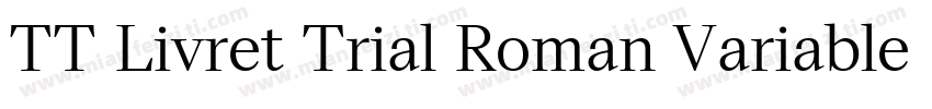TT Livret Trial Roman Variable字体转换